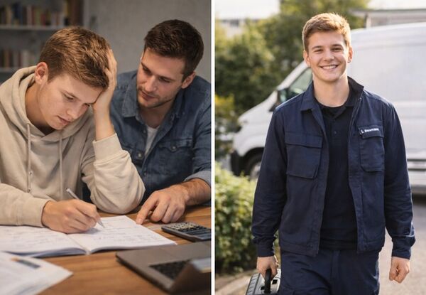 Schüler erhält Nachhilfe in Mathematik und verbessert seine Leistungen für eine erfolgreiche Zukunft