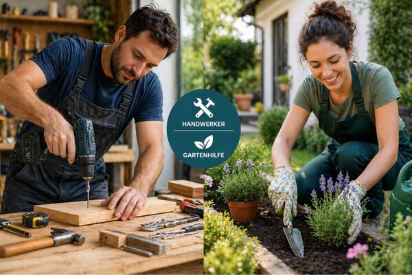 Handwerker bei Reparaturarbeiten in einer Werkstatt in der Schweiz