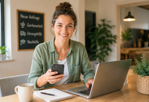 Service provider receiving client enquiries for flexible side jobs in Switzerland.