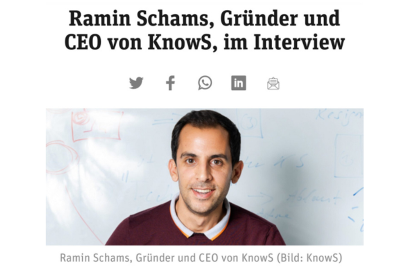 Ramin Schams, Gründer von KnowS, im Interview mit Moneycab über digitale Nachbarschaftshilfe in der Schweiz