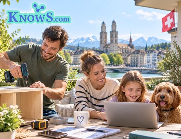 KnowS Community in der Schweiz: Menschen unterstützen sich bei Alltag, Handwerk, Nachhilfe und Tierbetreuung.