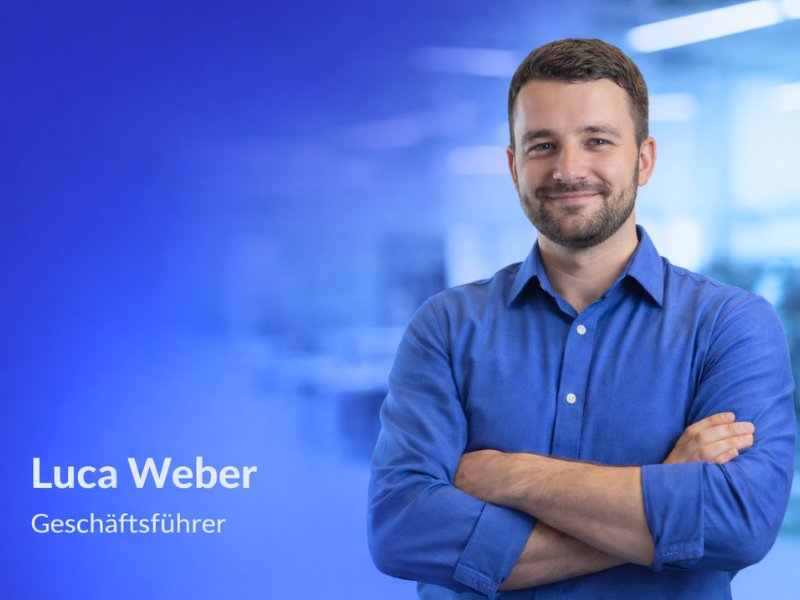 Luca Weber, Geschäftsführer eines KMU in Zürich, zufriedener Kunde von KnowS Schweiz