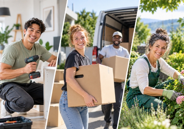 Gefragte Dienstleistungen in der Schweiz: Handwerk, Umzug und Gartenarbeit