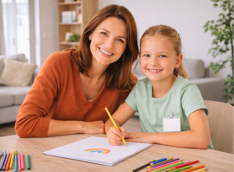 Mutter aus St. Gallen ist zufrieden nachdem sie über KnowS eine zuverlässige Kinderbetreuung gefunden hat
